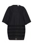 ALAÏA Round Openwork Cotton Poplin Dress