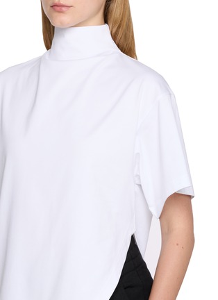  - ALAÏA - Triangle Asymmetrical Hem Cotton Jersey Top