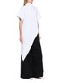 Front View - Click To Enlarge - ALAÏA - Triangle Asymmetrical Hem Cotton Jersey Top