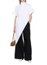 Figure View - Click To Enlarge - ALAÏA - Triangle Asymmetrical Hem Cotton Jersey Top