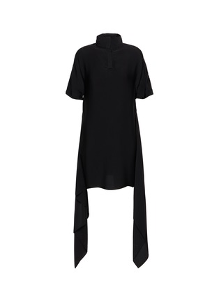 Main View - Click To Enlarge - ALAÏA - Asymmetric Draped Cady Dress
