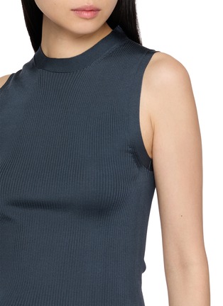  - ALAÏA - Rib Knit Silk Tank Top