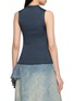 Back View - Click To Enlarge - ALAÏA - Rib Knit Silk Tank Top