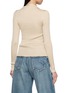 Back View - Click To Enlarge - ALAÏA - Long Sleeve Ribbed Knit Top