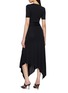 Back View - Click To Enlarge - ALAÏA - Belted Asymmetrical Jersey Dress