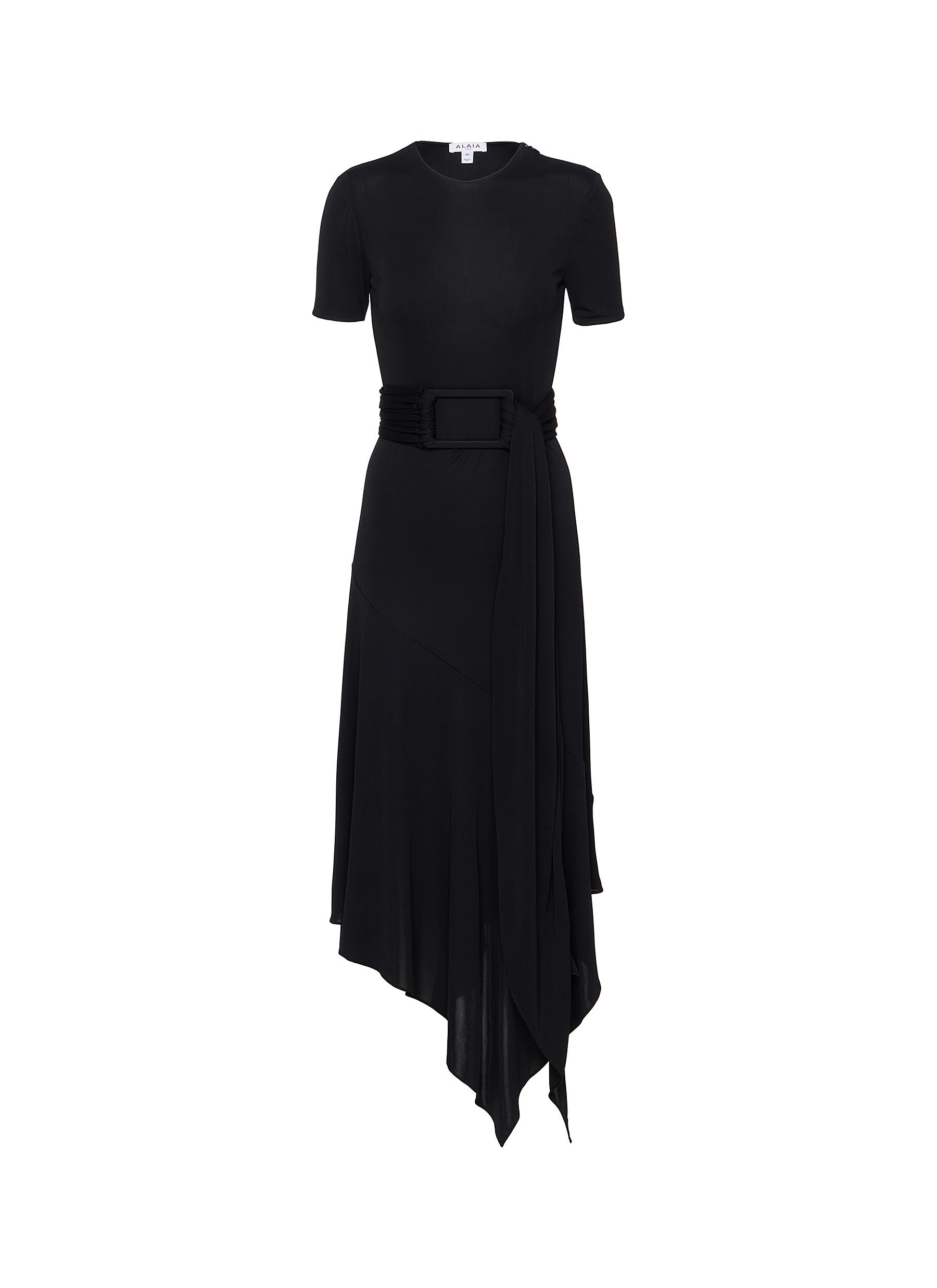 black petticoat dress Dolce & Gabbana Essential Corsetry The pleating and secured SLEEVES:Short Sleeve Color:Serpent MAIPHUONGANH Black and White