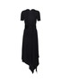 ALAÏA Belted Asymmetrical Jersey Dress