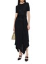 Figure View - Click To Enlarge - ALAÏA - Belted Asymmetrical Jersey Dress