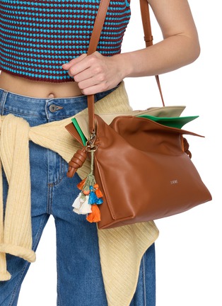 Figure View - Click To Enlarge - BENARAS - Thread Tassel Bag Charm