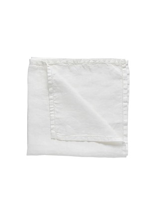 Main View - Click To Enlarge - COSTA NOVA - Linen Napkin — Chalk White