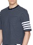  - THOM BROWNE - 4-bar Knit Pocket Cotton Jersey T-shirt
