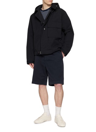 Figure View - Click To Enlarge - THOM BROWNE - 4-bar Knit Pocket Cotton Jersey T-shirt
