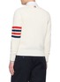 Back View - Click To Enlarge - THOM BROWNE - 4-bar Linen Cotton Cardigan