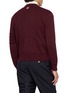 Back View - Click To Enlarge - THOM BROWNE - Ottoman Milano Stitch 4-bar Bomber Jacket