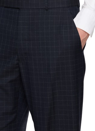  - THOM BROWNE - Windowpane Check Straight Leg Tailored Trousers