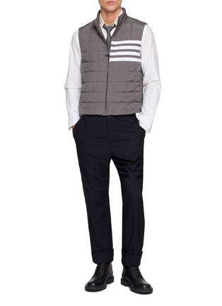Figure View - Click To Enlarge - THOM BROWNE - 4 Bar Light Weight Vest