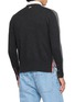 Back View - Click To Enlarge - THOM BROWNE - Baby Cable 4-Bar V-neck Cardigan