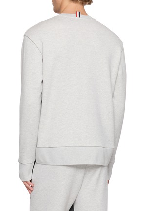 Back View - Click To Enlarge - THOM BROWNE - 4 Bar Colour Block Crewneck Sweater