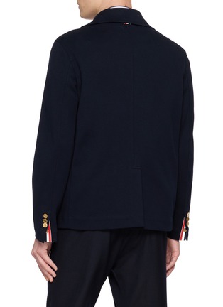 Back View - Click To Enlarge - THOM BROWNE - Sack Wool Tech Milano Jacket