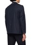 Back View - Click To Enlarge - THOM BROWNE - Checkered Armband Detail Single Breasted Blazer