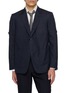 THOM BROWNE Checkered Armband Detail Single Breasted Blazer
