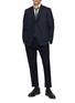 Figure View - Click To Enlarge - THOM BROWNE - Checkered Armband Detail Single Breasted Blazer
