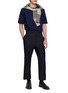 Figure View - Click To Enlarge - THOM BROWNE - Ottoman 4-Bar Cotton Jersey T-Shirt