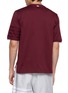 Back View - Click To Enlarge - THOM BROWNE - Ottoman 4-Bar Cotton Jersey T-Shirt