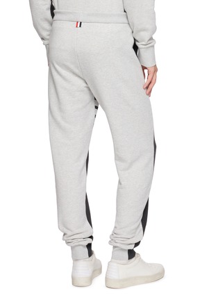 Back View - Click To Enlarge - THOM BROWNE - 4 Bar Colour Block Sweatpants