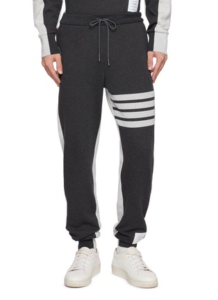 Main View - Click To Enlarge - THOM BROWNE - 4 Bar Colour Block Sweatpants