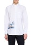 THOM BROWNE Scenic Sailboat And Shark Cotton Oxford Shirt