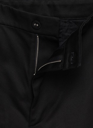  - THOM BROWNE - Wide Leg Cotton Twill Chap Painter Pants