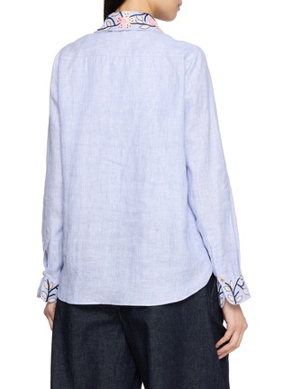 Back View - Click To Enlarge - JUPE BY JACKIE - Gimmer Floral Embroidered Shirt