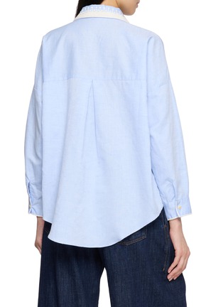 Back View - Click To Enlarge - JUPE BY JACKIE - Zea Embroidered Collar Shirt