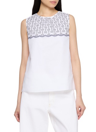 Main View - Click To Enlarge - JUPE BY JACKIE - Trinity Embroidered Top