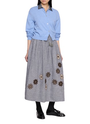 Figure View - Click To Enlarge - JUPE BY JACKIE - Wolsely Floral Embroidered Midi Skirt