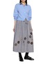 Figure View - Click To Enlarge - JUPE BY JACKIE - Wolsely Floral Embroidered Midi Skirt