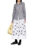 Figure View - Click To Enlarge - JUPE BY JACKIE - Champlain Floral Embroidered Midi Skirt
