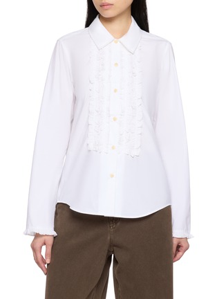 Main View - Click To Enlarge - JUPE BY JACKIE - Schiller Embroidered Front Shirt