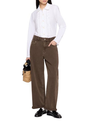 Figure View - Click To Enlarge - JUPE BY JACKIE - Schiller Embroidered Front Shirt