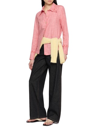 Figure View - Click To Enlarge - JUPE BY JACKIE - Friezes Linen Shirt