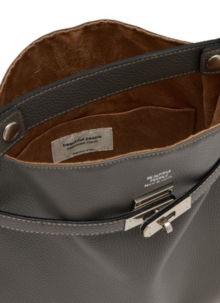 Detail View - Click To Enlarge - BEAUTIFUL PEOPLE - XLarge Market Leather Tote Bag