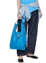 Figure View - Click To Enlarge - BEAUTIFUL PEOPLE - Large Market Leather Tote Bag