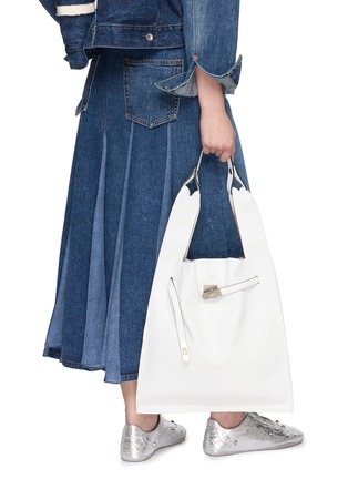Figure View - Click To Enlarge - BEAUTIFUL PEOPLE - XLarge Market Leather Tote Bag