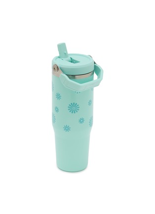 Detail View - Click To Enlarge - STANLEY - The Iceflow™ Flip Straw 2.0 Tumbler 30oz — Teal Daisies