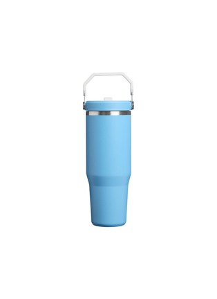 Detail View - Click To Enlarge - STANLEY - The Iceflow™ Flip Straw 2.0 Tumbler 30oz — Team Light Blue White