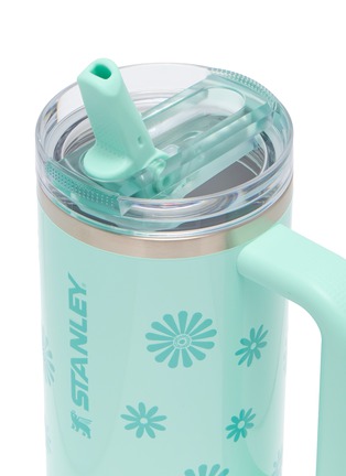 Detail View - Click To Enlarge - STANLEY - The Quencher ProTour Flip Straw Lid Tumbler 30oz — Teal Daisies