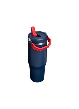 Detail View - Click To Enlarge - STANLEY - The Iceflow™ Flip Straw 2.0 Tumbler 30oz — Team Navy Red
