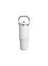 Detail View - Click To Enlarge - STANLEY - The Iceflow™ Flip Straw 2.0 Tumbler 30oz — Team White Dark Blue