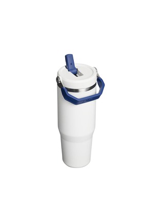 Detail View - Click To Enlarge - STANLEY - The Iceflow™ Flip Straw 2.0 Tumbler 30oz — Team White Dark Blue